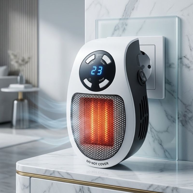 Mini Aquecedor de Ar Elétrico Portátil