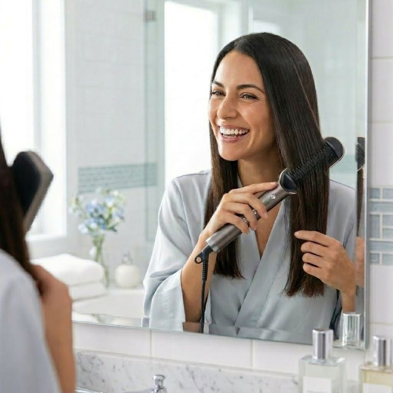 Escova alisadora de cabelo iónica