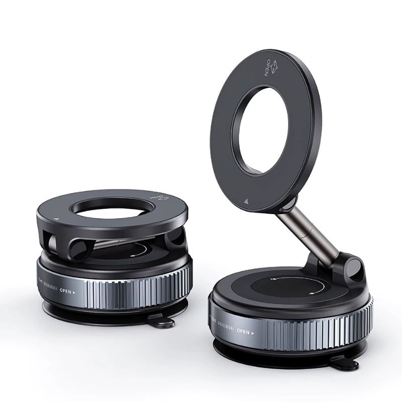 Suporte magnético para telemóvel, fixação flexível, rotação de 360°