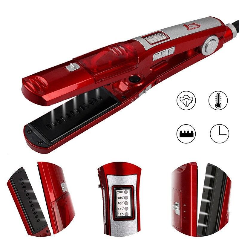 Alisador com calor a seco e a vapor 2 em 1