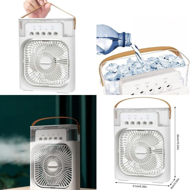 Mini Climatizador Portátil 4 em 1